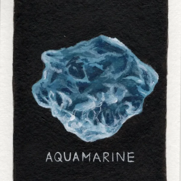 An art print of Aquamarine