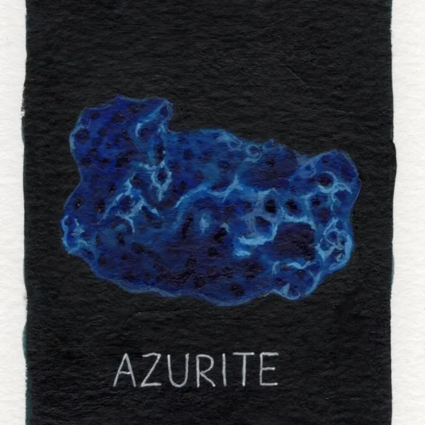 An art print of Azurite