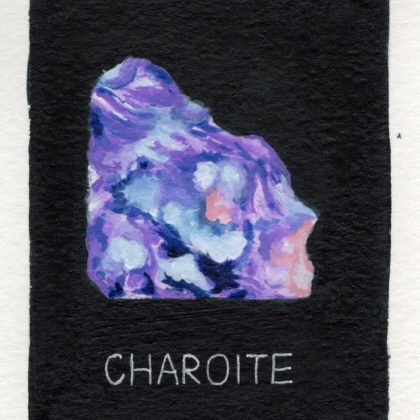 An art print of Charoite