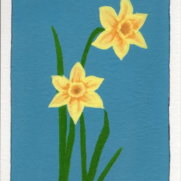 An art print of a Daffodil