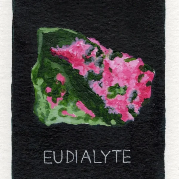 An art print of Eudialyte