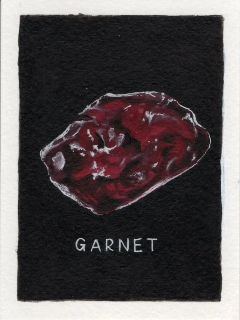 An original art print of a Garnet