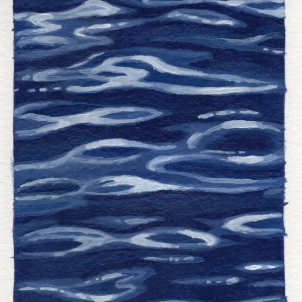 An art print of ocean waves