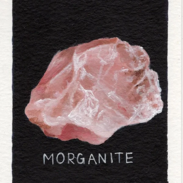 An art print of Morganite