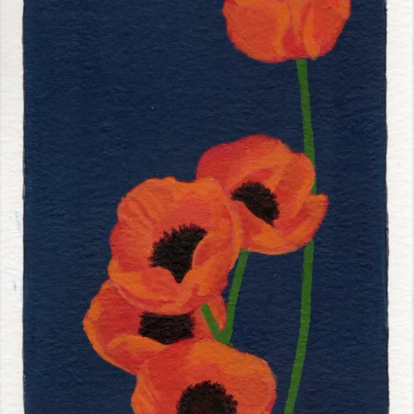 An art print of a Poppy flower
