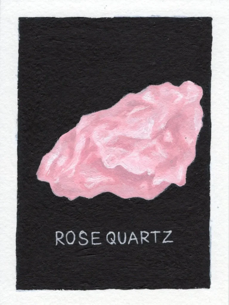 An original art print of Rose Quartz