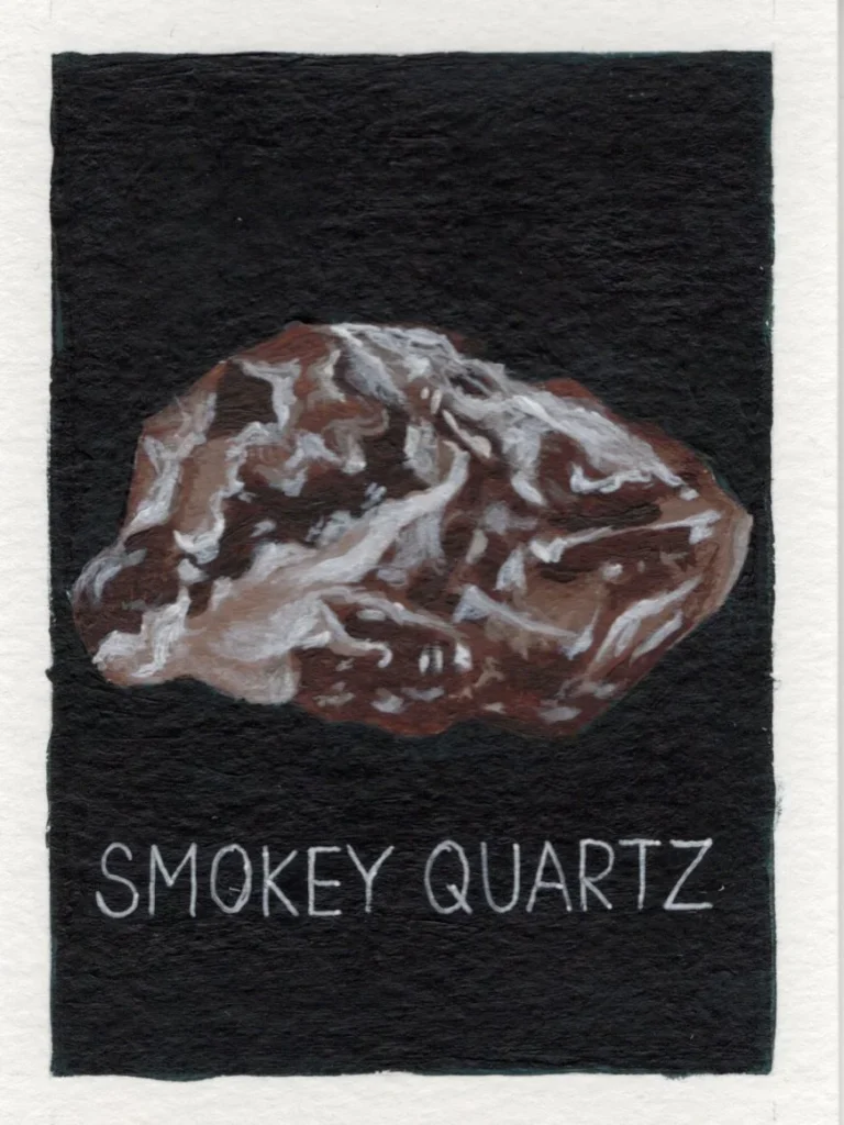 An original art print of a Smokey Quartz