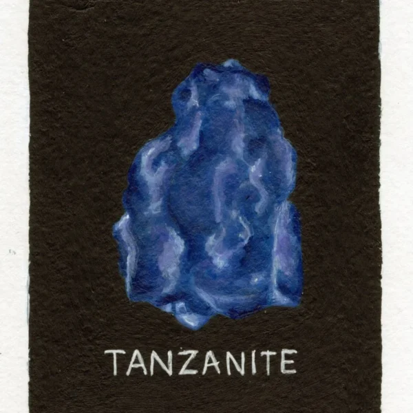 An art print of Tanzanite