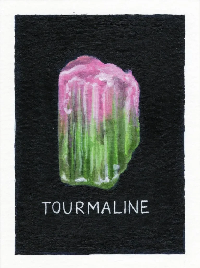 An original art print of Tourmaline