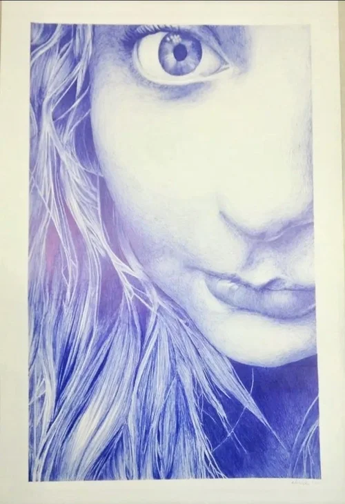 A self-portrait of Elise Jackman