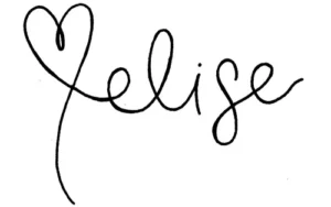 Elise Jackman's signature, with a heart at the beginning