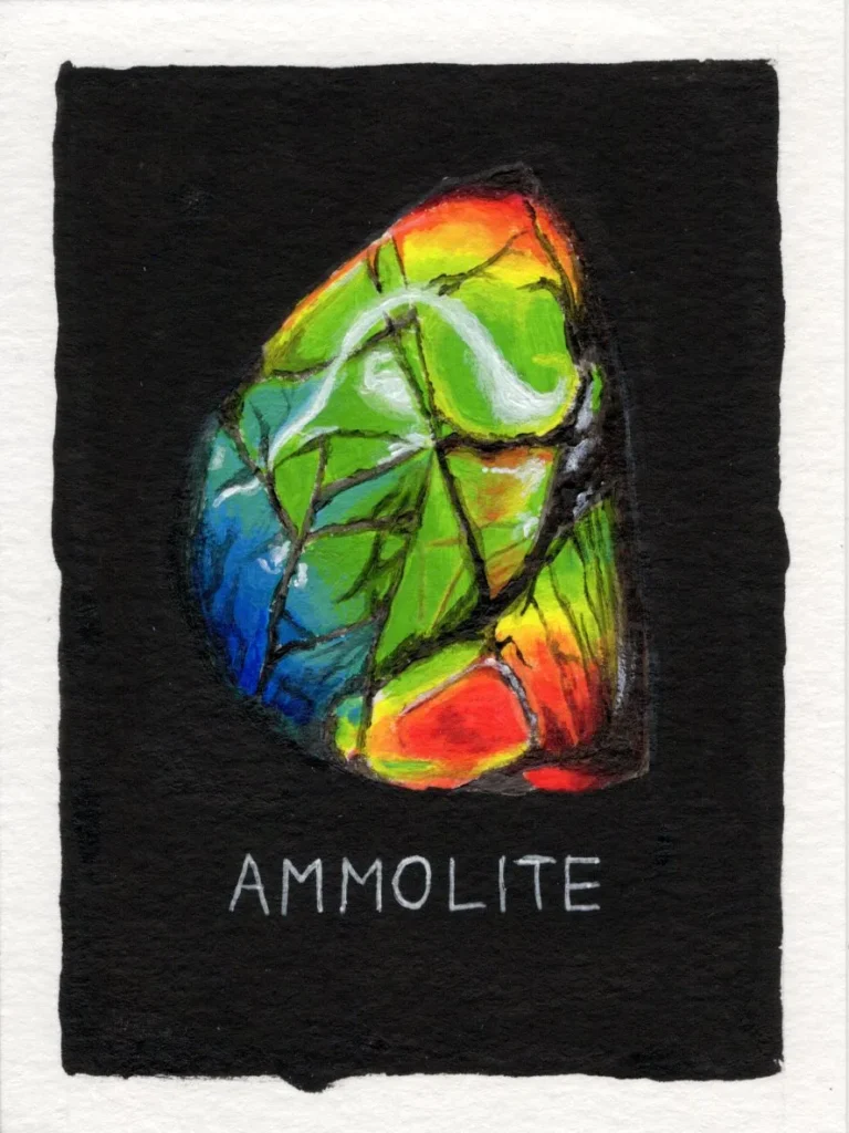 An original art print of Ammolite