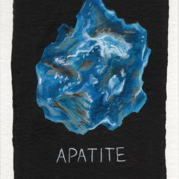An original art print of Apatite