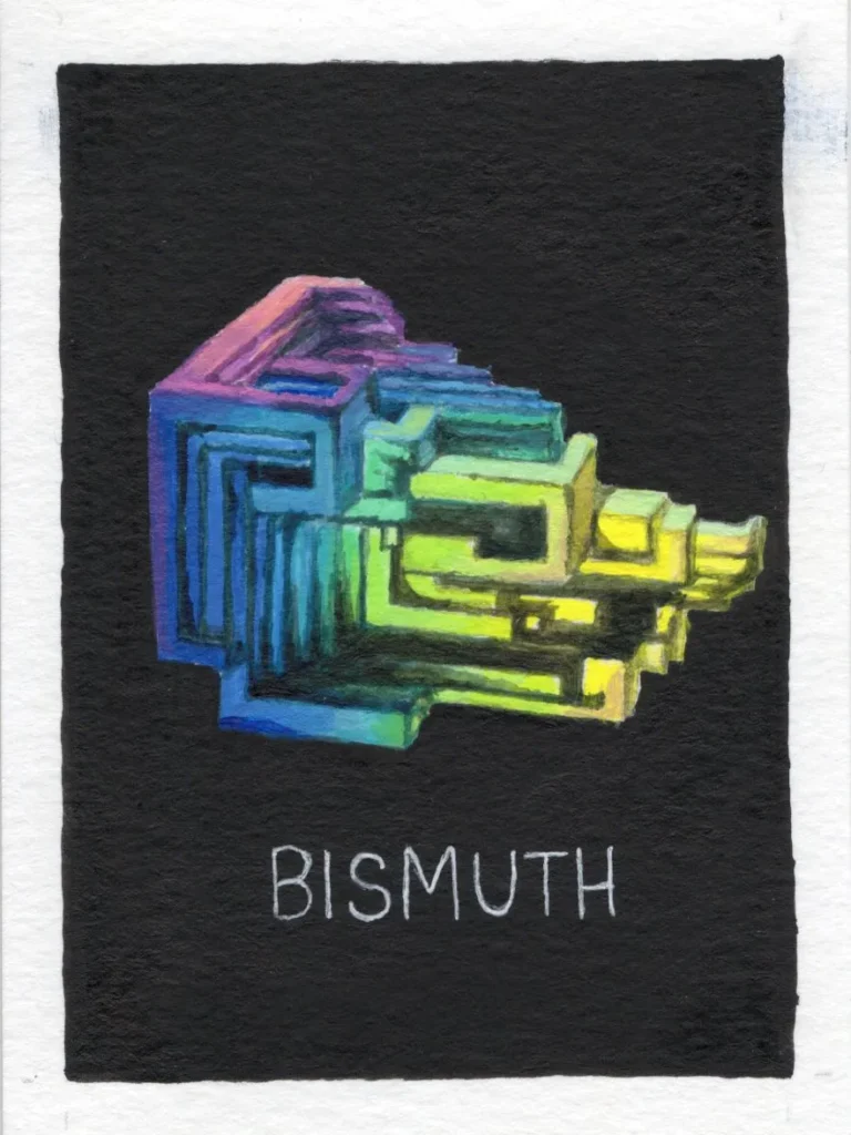 An original art print of Bismuth
