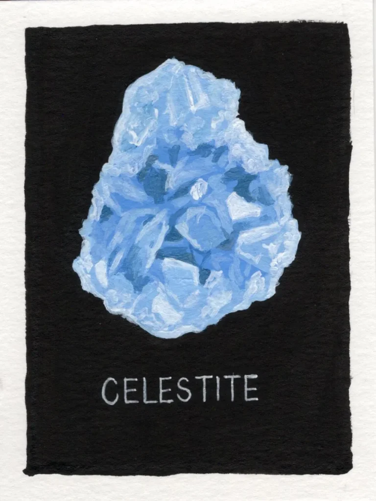 An original art print of Celestite