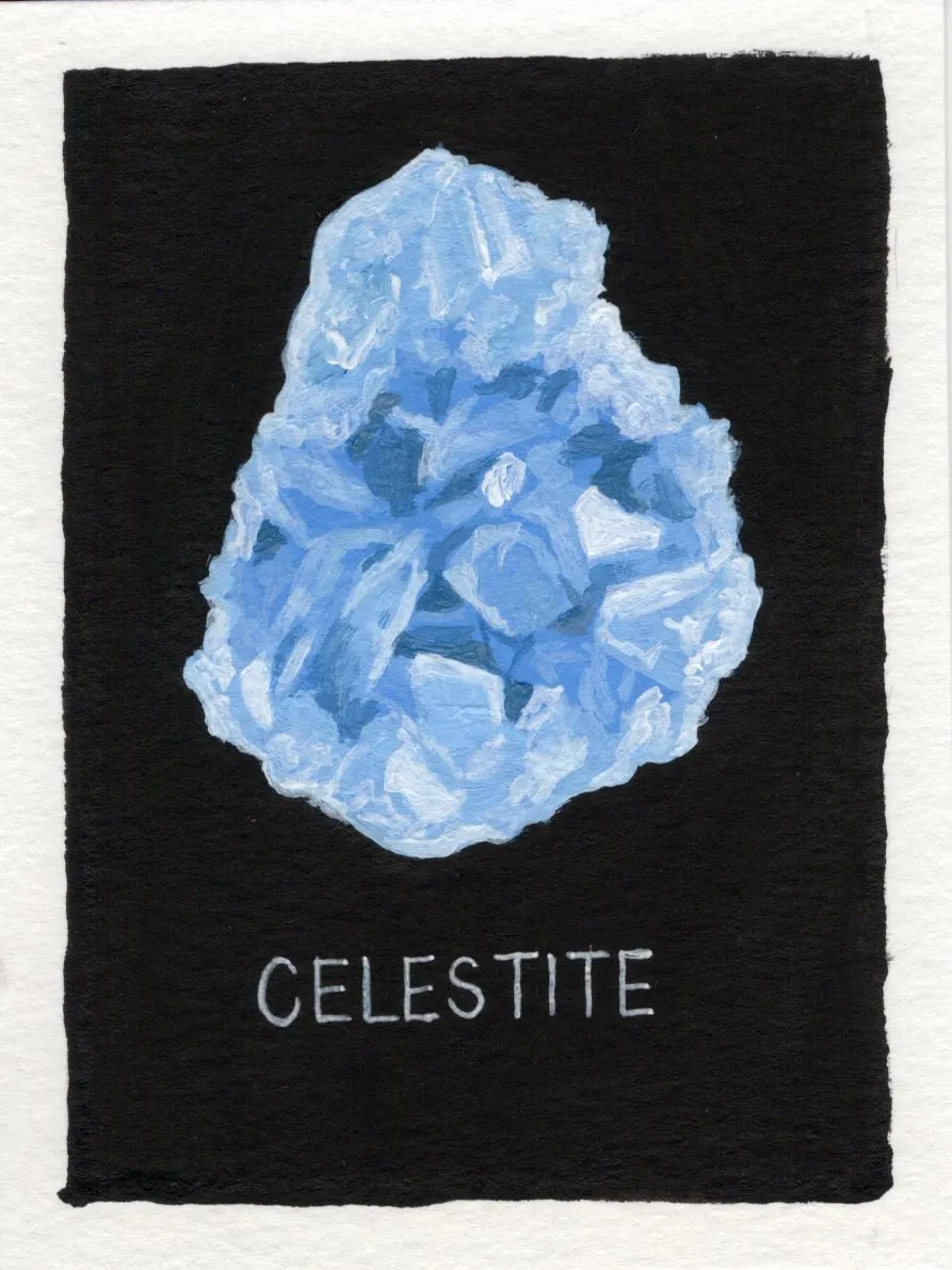 An original art print of Celestite