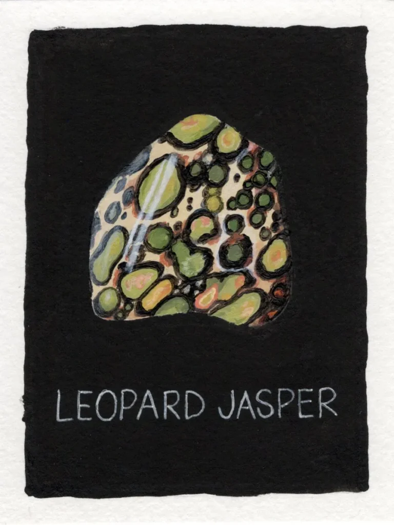 An original art print of Leopard Jasper