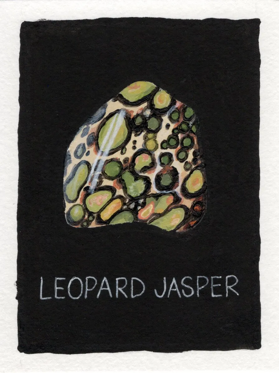 An original art print of Leopard Jasper