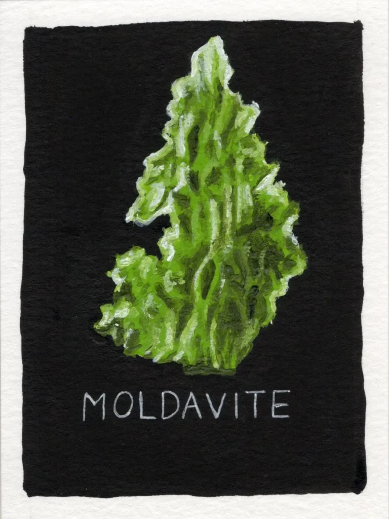 An original art print of Moldavite