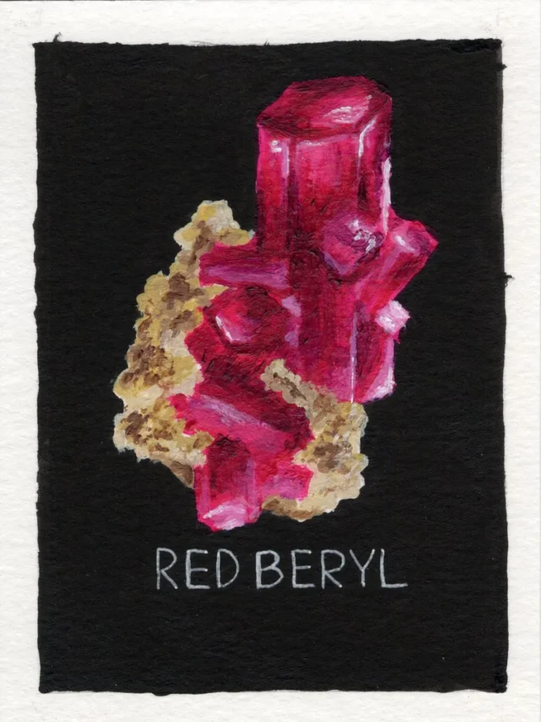 An original art print of Red Beryl